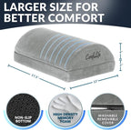 ComfiLife Foot Rest for Under Desk at Work – Adjustable Height Memory Foam Foot - Image 4