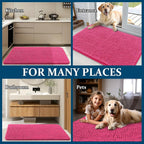 OLANLY Dog Door Mat for Muddy Paws 30x20, Super Absorbent Chenille Mud Mat | - Image 8