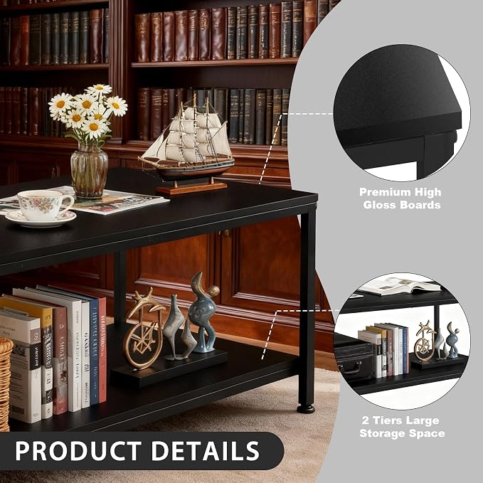 ZenStyle Industrial Coffee Table - Image 5
