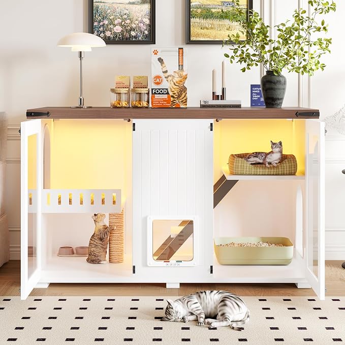47.25" Large Cat Litter Box Enclosure - Image 4