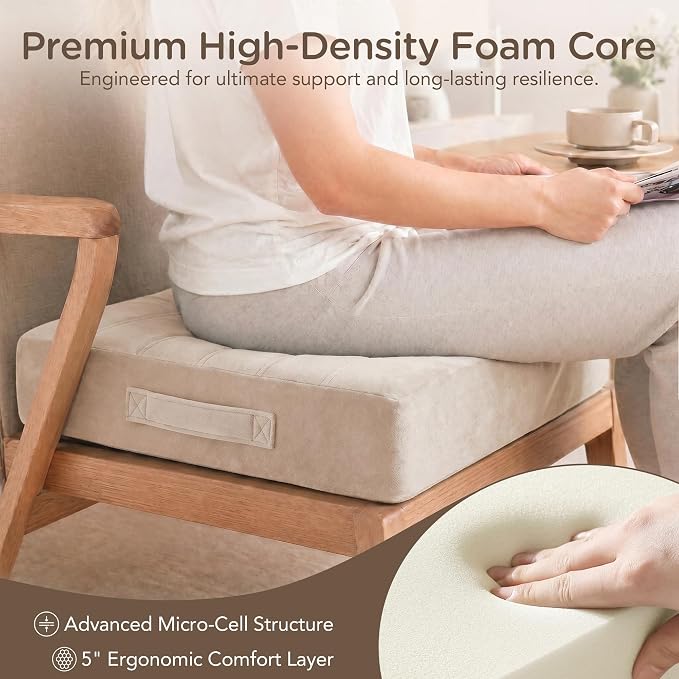 Codi Thick Replacement Couch Cushions 2 Sets, Upholstery Foam - Image 2