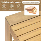 Christopher Knight Home Kayahs 5 Pieces Acacia Wood Furniture Set, Patio - Image 4