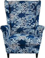 KRFOONN Wingback Chair Cover Slipcovers 2 Piece Stretch Wing Chair Covers by KRFOONN