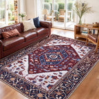 SERISSA 3x5 Washable Non Slip Boho Area Rug - Image 3