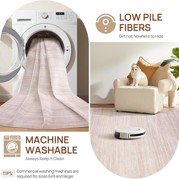 UERMEI 5x7 Washable Area Rug - Image 8