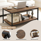 ZenStyle Industrial Coffee Table - Image 4