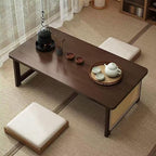 Japanese Floor Table Bamboo Folding Coffee Table Portable Solid Wood Japanese - Image 4