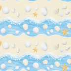 HOMETITUTE Starfish and Seashell Pattern Wallpaper Peel and Stick Self Adhesive - Image 9