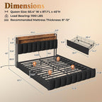 PRAISUN Bed Frame Queen Size - Image 2