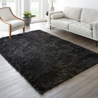 Ophanie 6x9 Black Rugs for Living Room, Large Fluffy Shag Fuzzy Plush Soft Area - Image 5