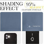 NICETOWN Stone Blue Blackout Curtains - Image 5