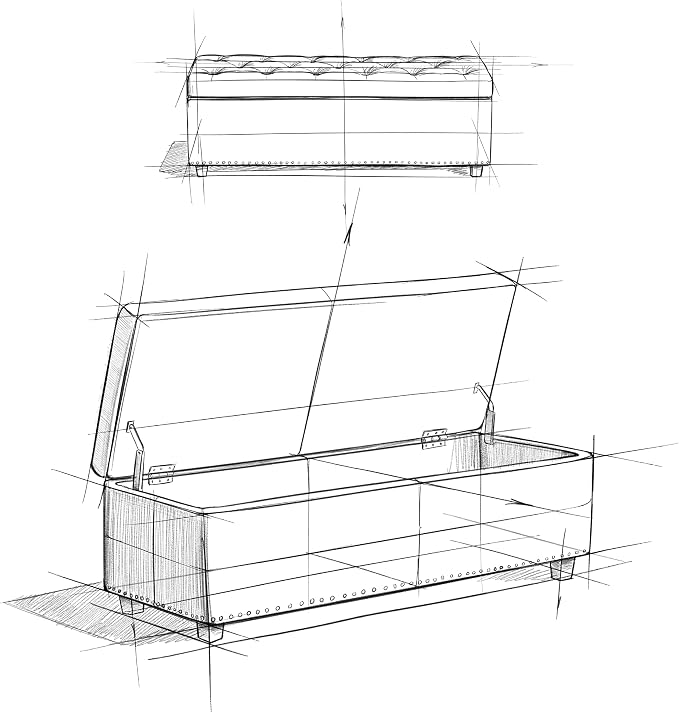 SIMPLIHOME Hamilton Storage Ottoman - Image 14