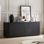 Fluted TV Stand for TVs Up to 75 Inch, Entertainment Center - Image 5