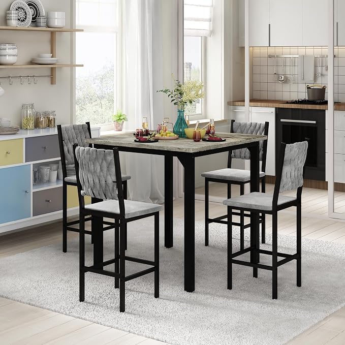 AWQM 5-Piece Dining Table Set, Dining Table Set - Image 6