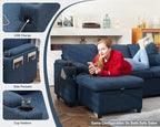 DURASPACE Sofa Bed Sleeper Pull Out 2 in 1 Sectional Sleeper Sofa Couches - Image 4