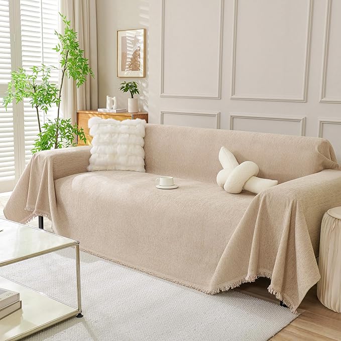 DREAMINGO Sofa Covers Washable Thick Chenille Couch Cover by DREAMINGO