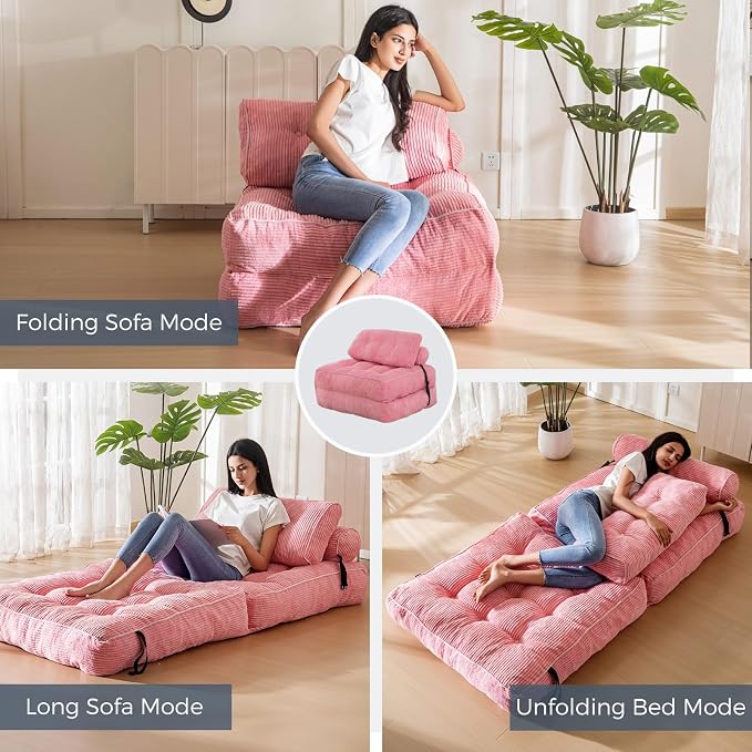 MAXYOYO Folding Sofa Bed, Convertible Sleeper Chair - Image 5