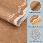 GarveeHome 2.5x8 Scalloped Washable Runner Rug Non Slip Hallway Kitchen Rug | - Image 6
