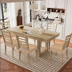Smiry Waterproof Seat Covers for Dining Room Chairs Set of 4, Stretch Jacquard - Image 8