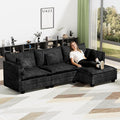 LEVELEVE 112.5" L-Shape Modular Sofa by Enjoyyourlife