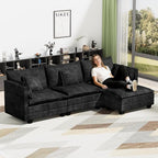 LEVELEVE 112.5" L-Shape Modular Sofa by Enjoyyourlife
