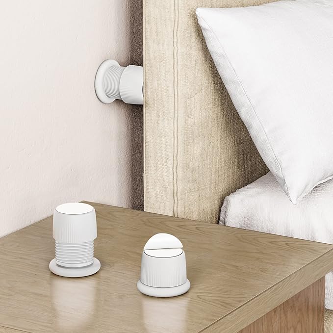 Headboard Stoppers, 1.6-2.6 inches Bed Wall Stopper, Adjustable Bed Frame by xuenair