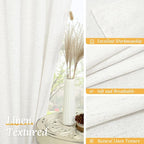 Light Filtering 63 inch Length Linen Curtains - Image 7