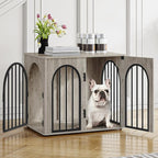 Hzuaneri 26.8'' Wooden Dog Crate Furniture, Indoor Dog Kennel Dogs Cage - Image 9