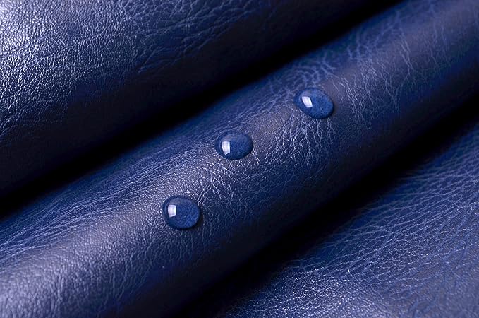 Wento Thick Faux Leather Fabric Soft Skin Grain PU Leather - Image 5