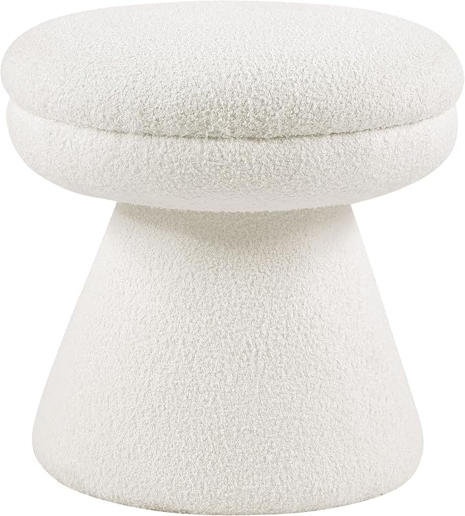 Furniture of America Rami Modern 18-inch Mushroom-Shape Upholstered Ottoman by FurnitureofAmerica