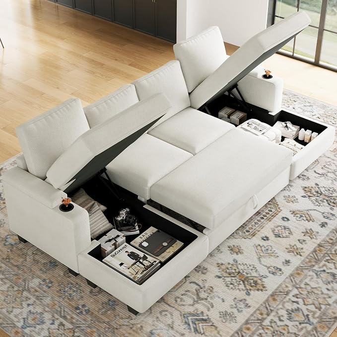 Belffin Sectional Storage Chaise Module - Image 6