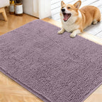 OLANLY Dog Door Mat for Muddy Paws 40x32, Super Absorbent Chenille Mud Mat | by OLANLY