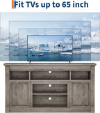 IDEALHOUSE Farmhouse TV Stand for TVs Up to 65", Entertainment Center - Image 7