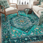 SERISSA 4x6 Washable Non Slip Boho Area Rug - Image 5