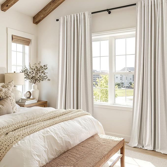 MIULEE 100% Blackout Linen Curtains - Image 6
