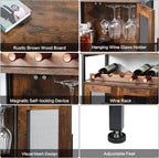 X-cosrack Wine Bar Rack Cabinet - Image 7