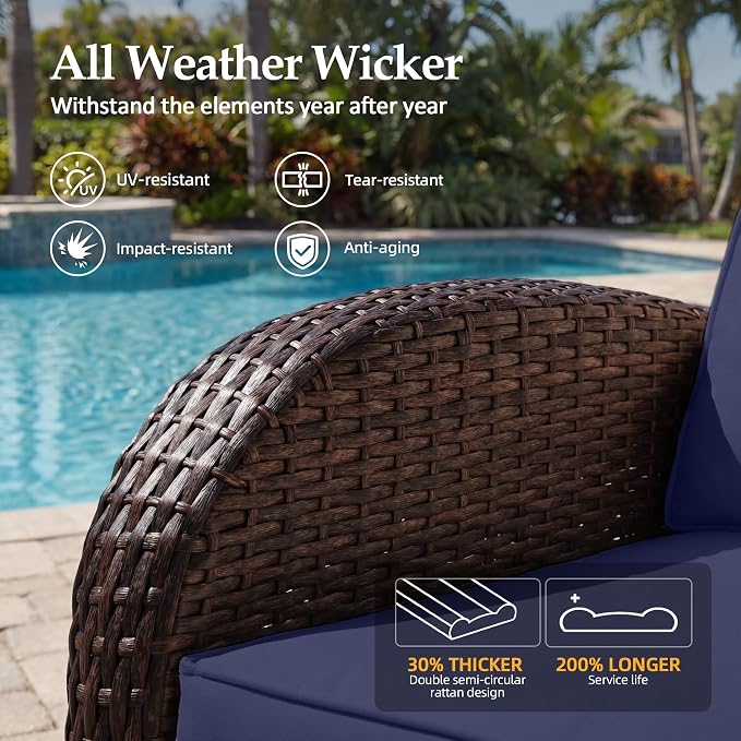 UPHA 7 Pieces Patio Furniture Set - Image 5