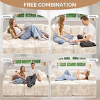 Luxanimarion 131'' U Shaped Sectional Couches - Image 7