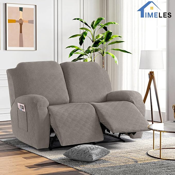 Timeles Recliner Covers Extra Wide Recliner Loveseat Covers Oversized Reclining - Image 7