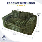 MAXYOYO Loveseat Sofa for Living Room, Small Sofa Couch Tufted Boneless Couch - Image 2