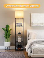 Large Floor Lamp with Shelves, 5-Tier Tall Floor lamp with - Image 7