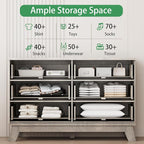 Xixini Fluted Dresser for Bedroom - Image 3