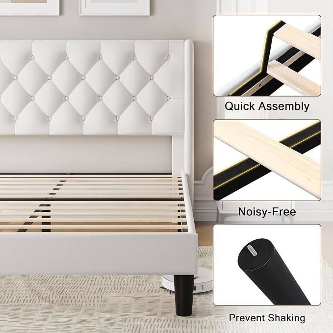 Einhomn Queen Size Platform Bed Frame - Image 6
