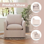INZOY Swivel Accent Square Chair - Image 6