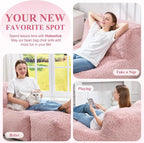 Hobestluk Bean Bag Chair Big Bean Bag Lounger - Image 7