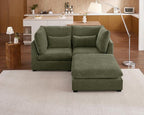 77" Oversized Chenille Couch Modular Sectional Sofa, Washable Cloud Couch by CHICHOUSE