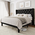Einhomn Black Platform Bed Frame Full Size by Einhomn