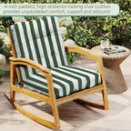 Outdoor Chair Cushions Set of 2, High Back Soft Seat Pad, Indoor Outside Use - Image 3