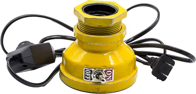 Loft Style Lamp, Corporal Yellow Steampunk Industrial Vintage Style, Water Pipe - Image 5