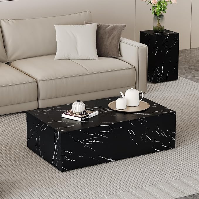 39.3'' Marble Coffee Table - Image 6